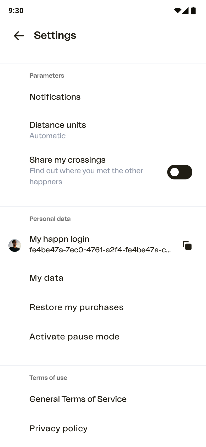 DMA - Settings (Android) - EN