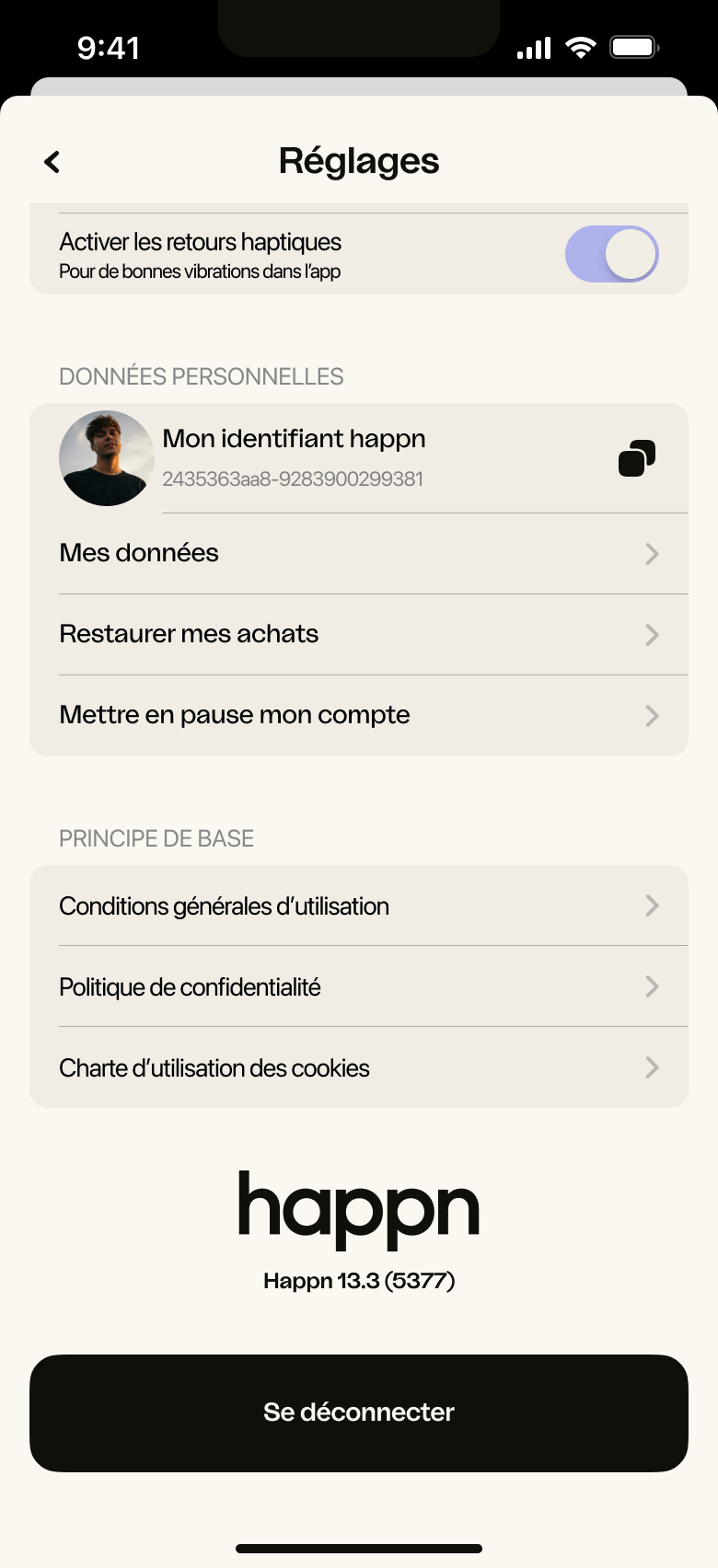 DMA - Réglages (iOS) - FR