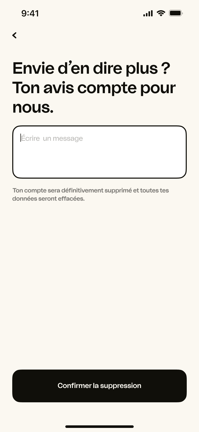 DMA - Suggestions de suppression - FR