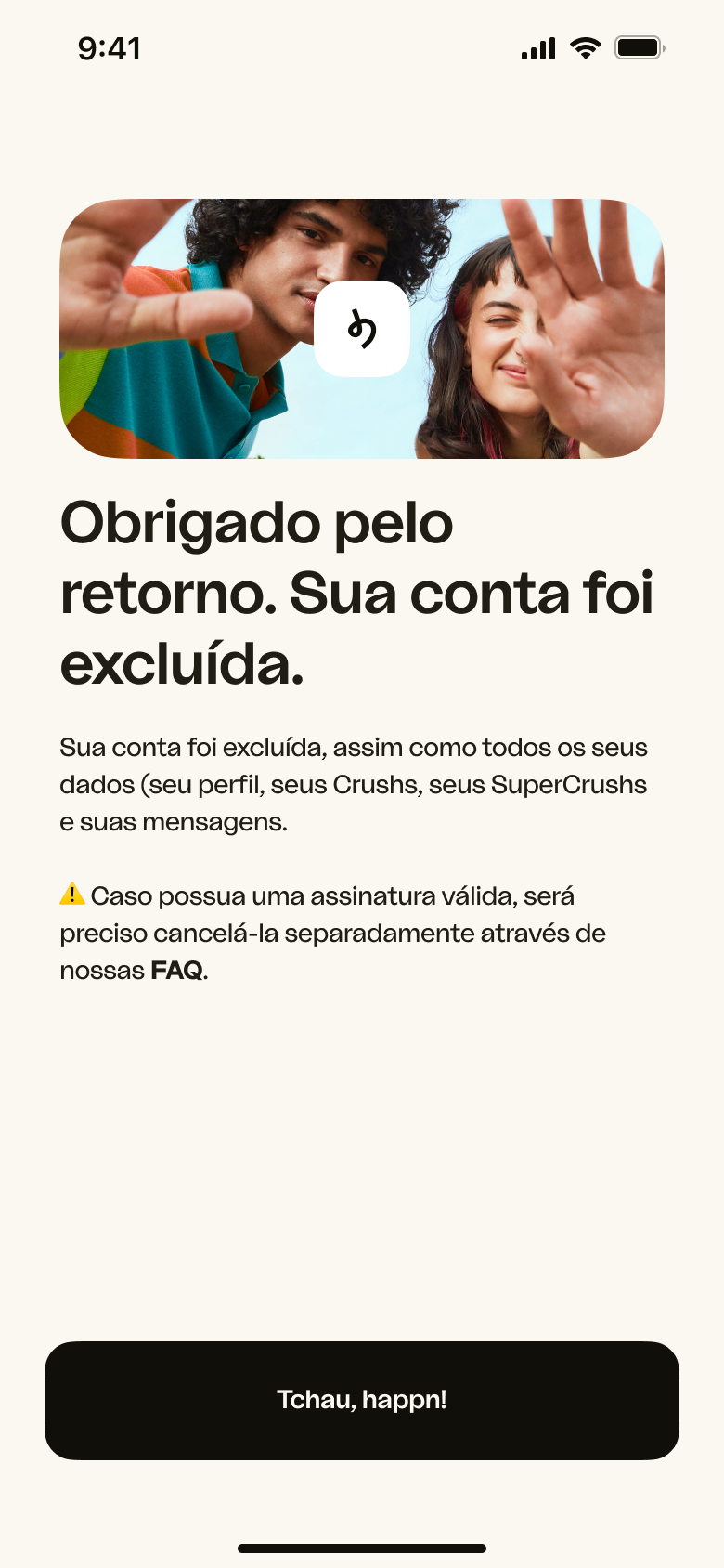 DMA - Exclusão confirmada - PT-BR