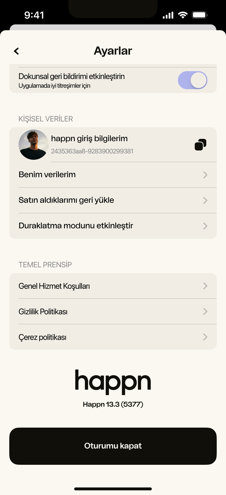DMA - Settings (iOS) - TR.png