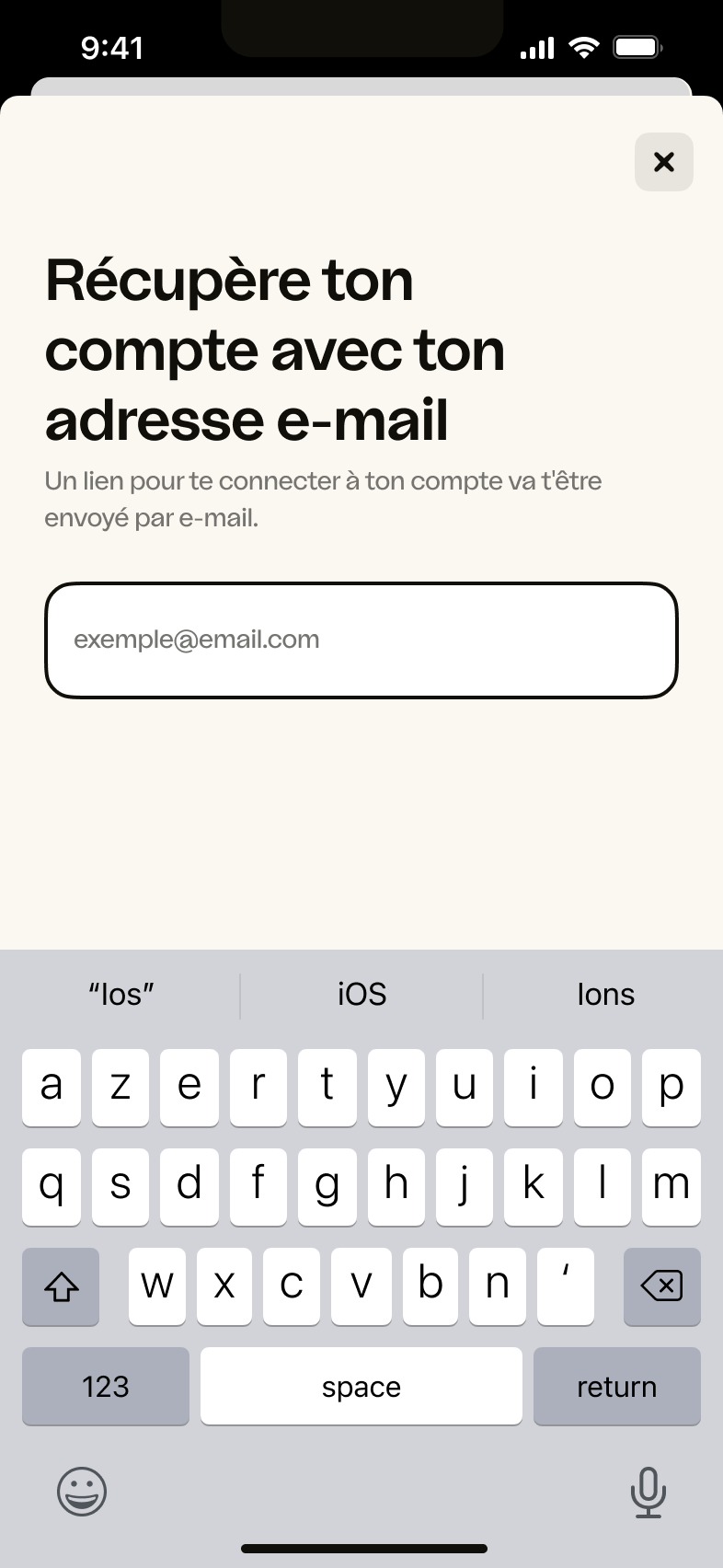 iOS – E-mail