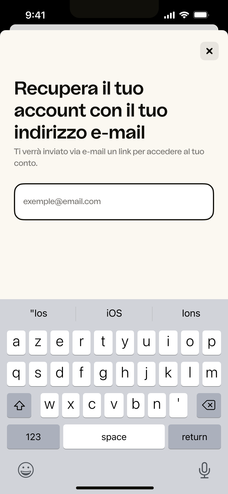 iOS – E-mail