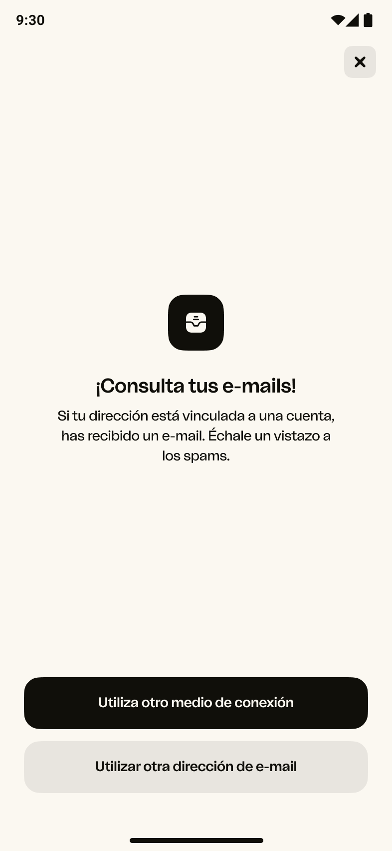 Android – E-mail sent