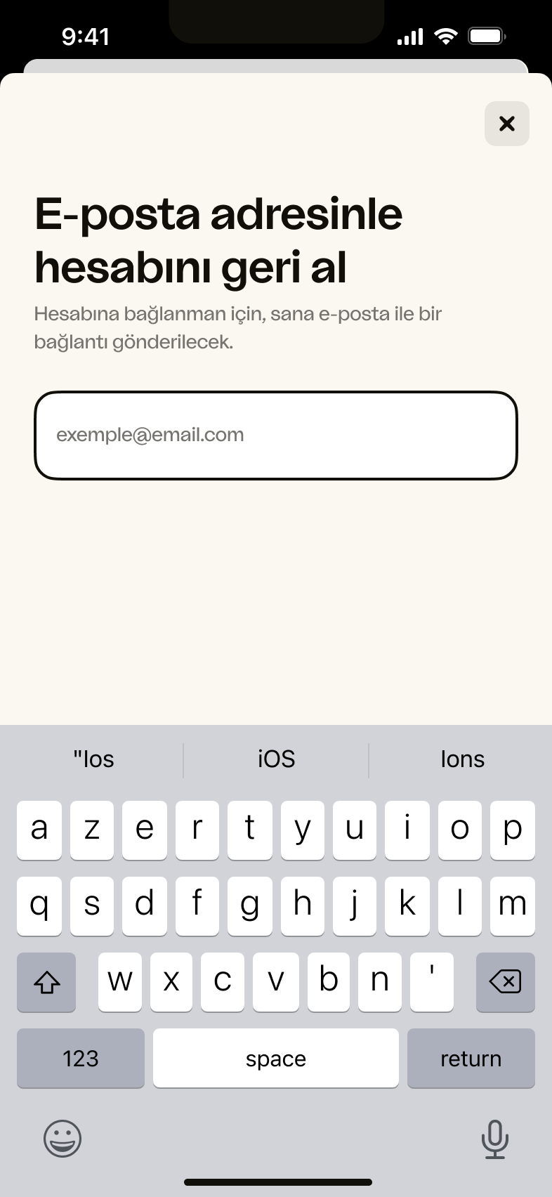 iOS – E-mail