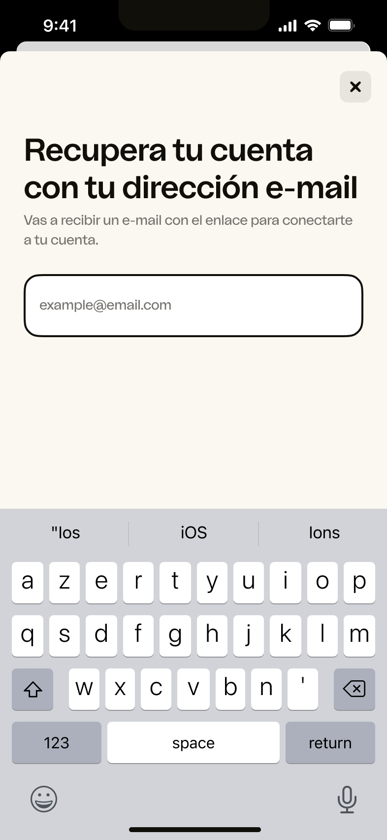 iOS – E-mail