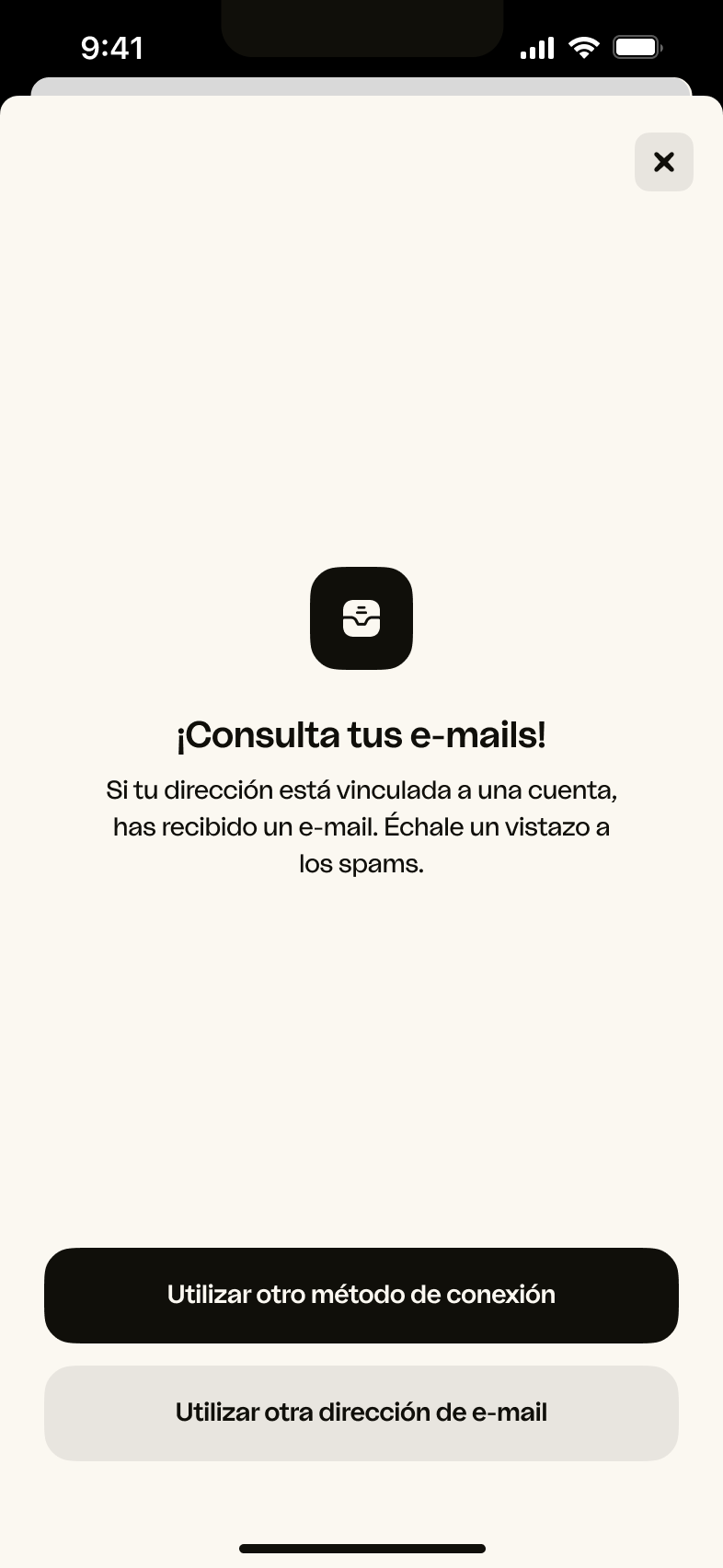 iOS – E-mail sent