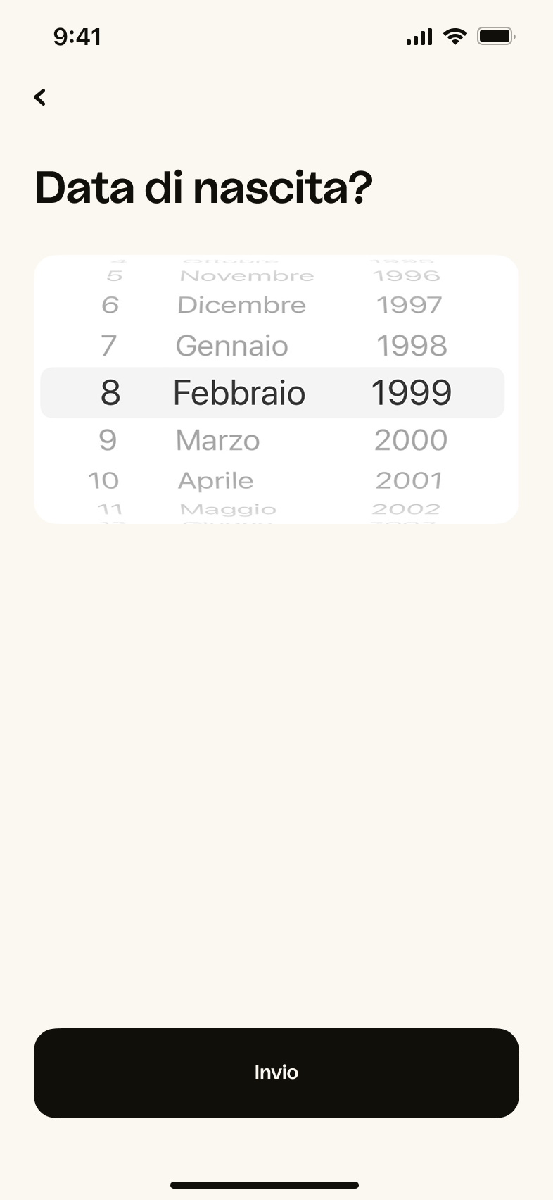 iOS – Modifica età