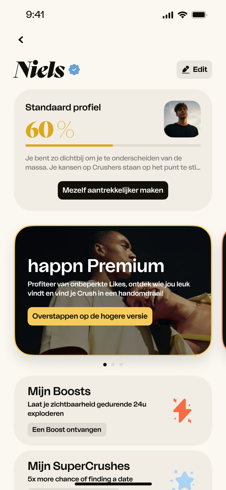 iOS – Mijn account