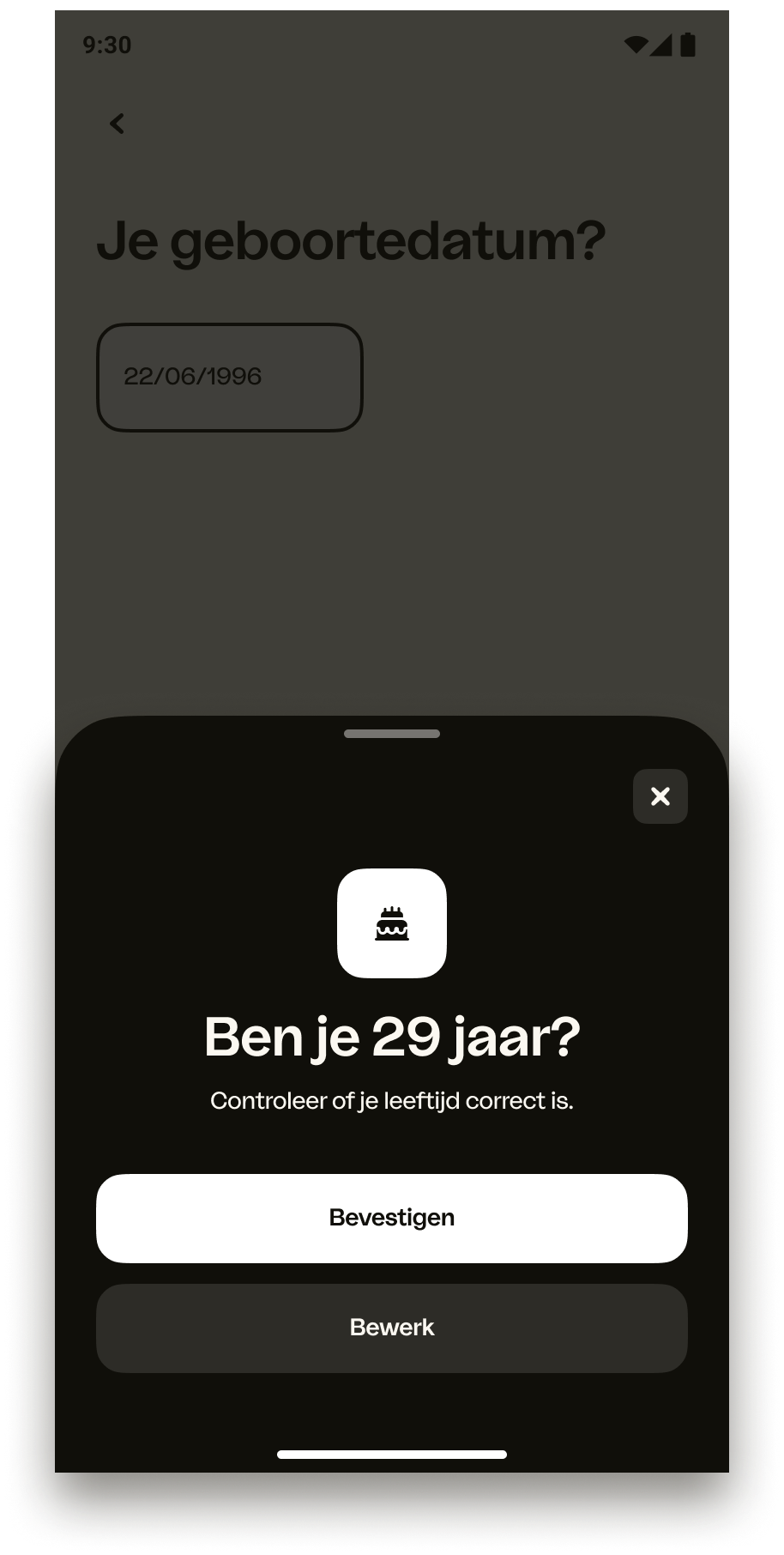 Android – Bevestigen