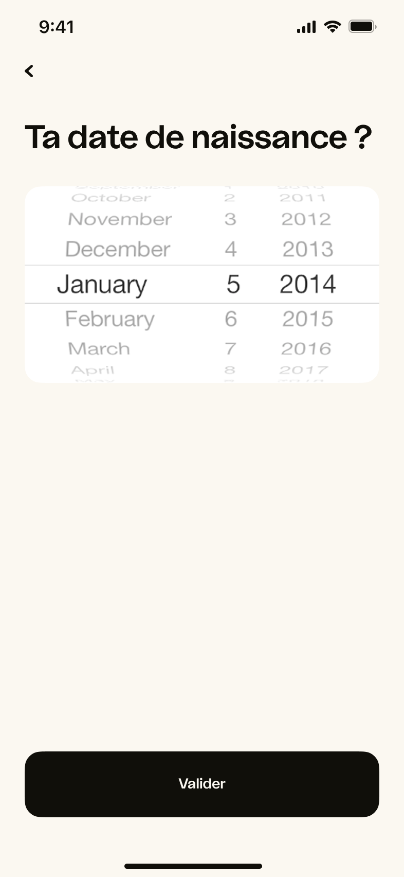 iOS Modifier l’âge