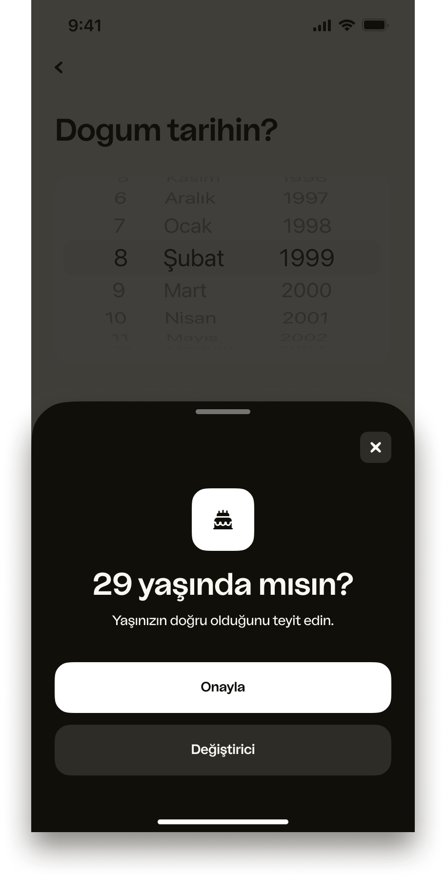 iOS Confirm Age - TR