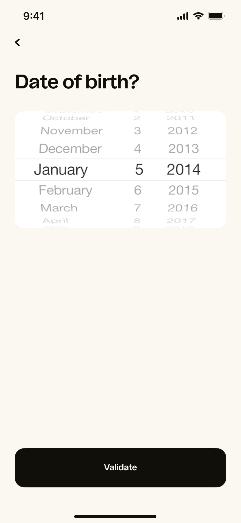 iOS Edit Age
